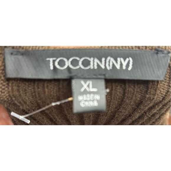 TOCCIN NY Ada Tank Wrap Sweater in Chocolate Brown NWOT Size XL - Picture 6 of 7